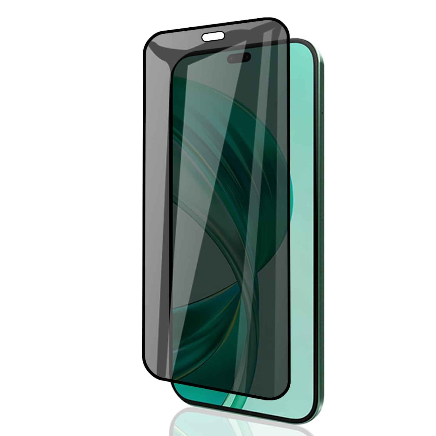 Telefono con protezione schermo e una protezione schermo separata.
