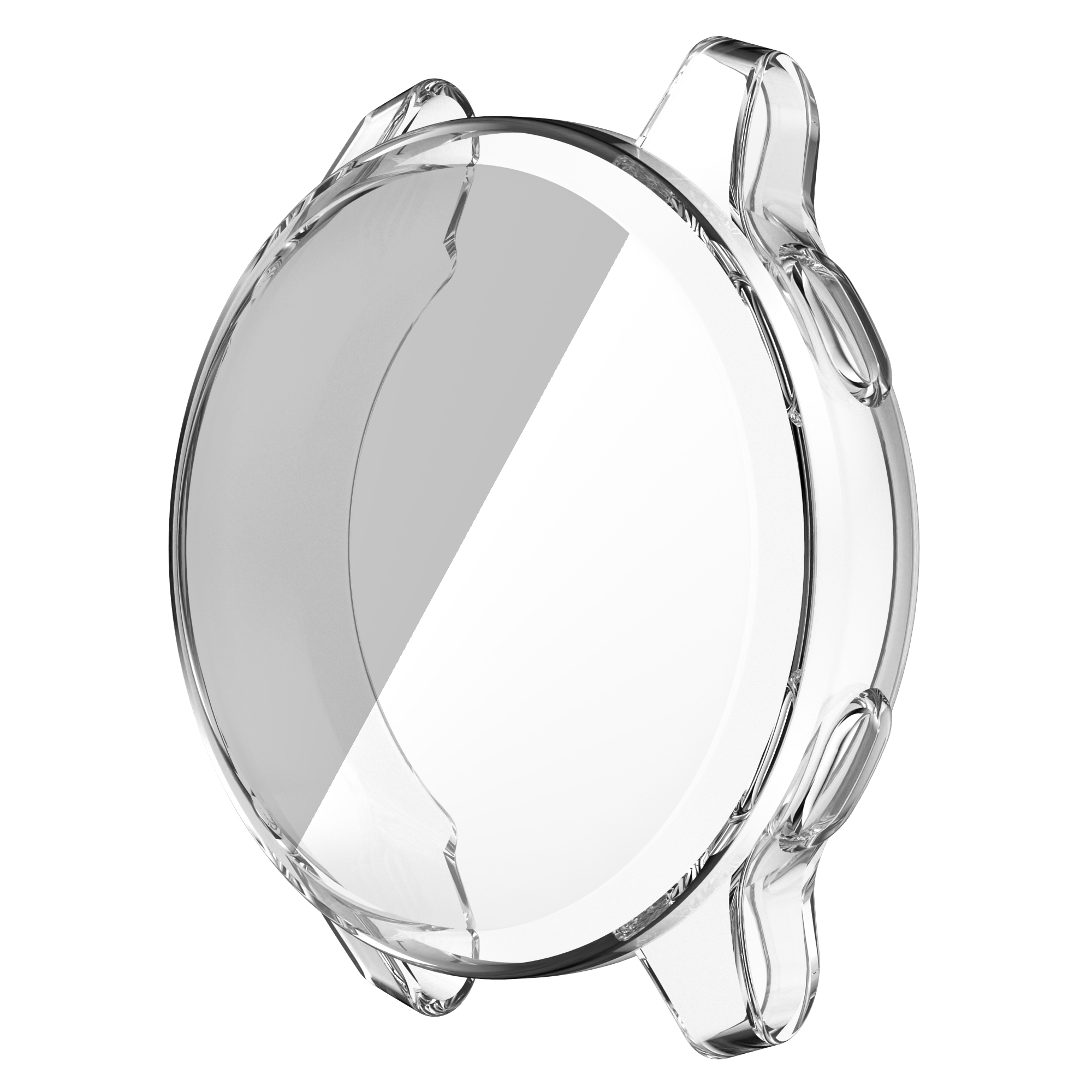Eine transparente Uhrenhülle.