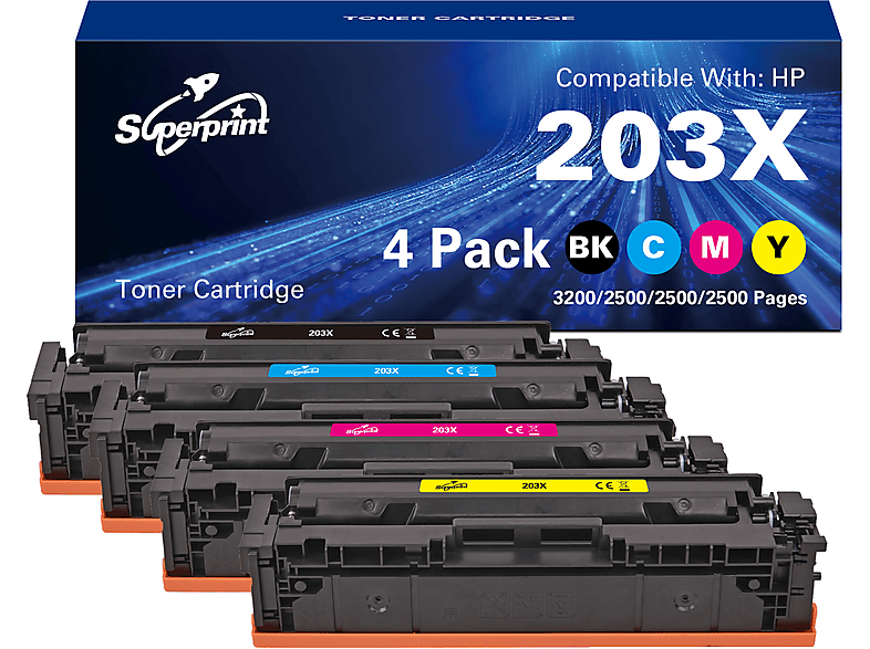 SUPERPRINT 203X Zwart, Cyaan, Magenta, Geel | MediaMarkt