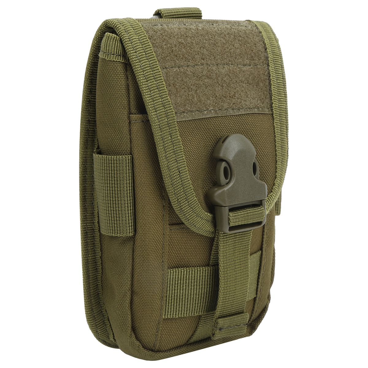 Olivgrüne Molle-Tasche mit Schnallenverschluss.