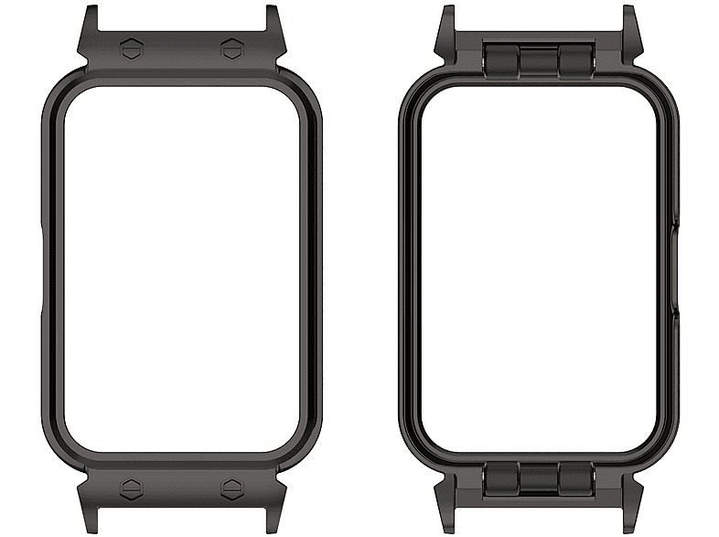 WIGENTO Metall Design Hülle Watch Schutz Hülle (für Samsung Galaxy Fit 3)