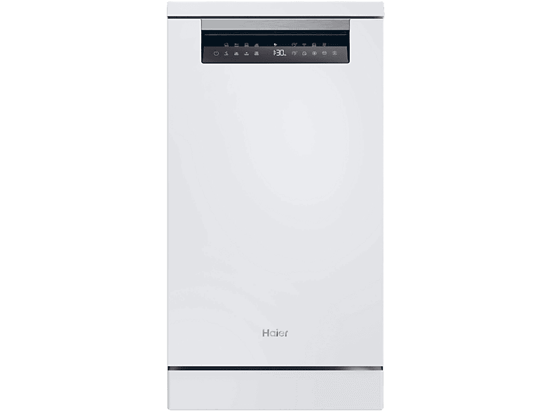 HAIER XF1C3TB1FW Spülmaschinen (Standgerät (Besteckschublade, 448 mm breit, 43 dB (A), C)