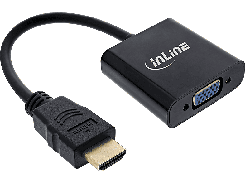 INLINE InLine® Konverter Kabel HDMI zu VGA, mit Audio Adapter / Konverterkabel, Adapter