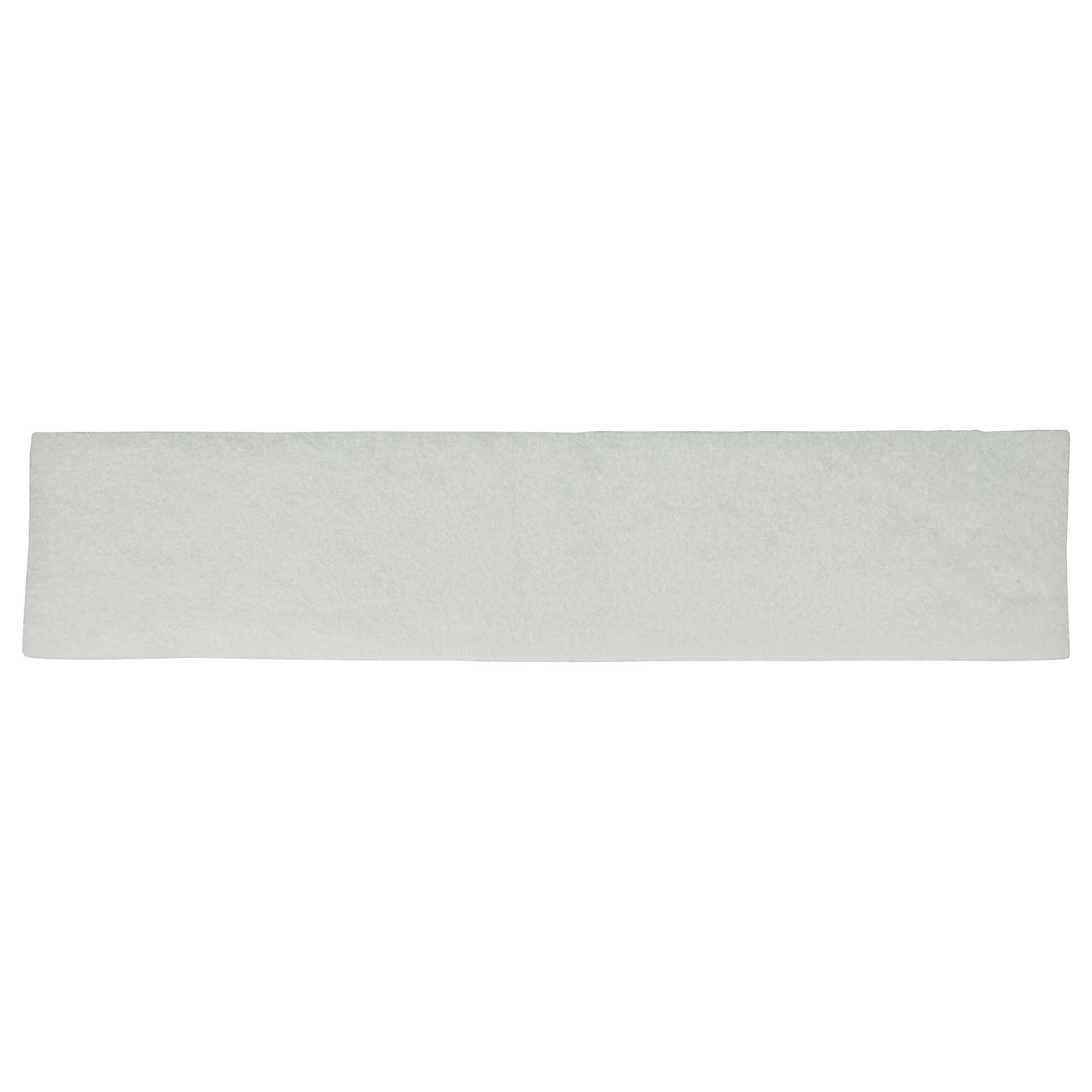 Ein langer, weißer, rechteckiger Filter. Er ist schlicht weiß ohne sichtbare Markierungen.