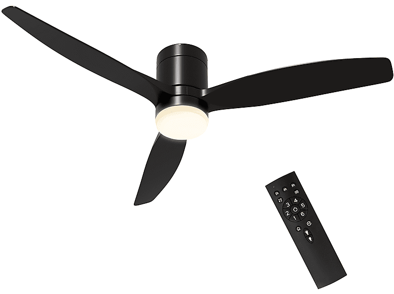 Ventilador de techo - HOMCOM B31-482V00BK