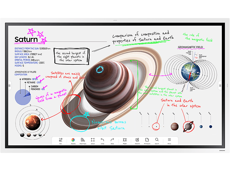 SAMSUNG 65" Interactive Display Flip Pro WMB - 65 inch - 3840 x 2160 Pixels (Ultra HD 4K) - IPS (In-Plane Switching)
