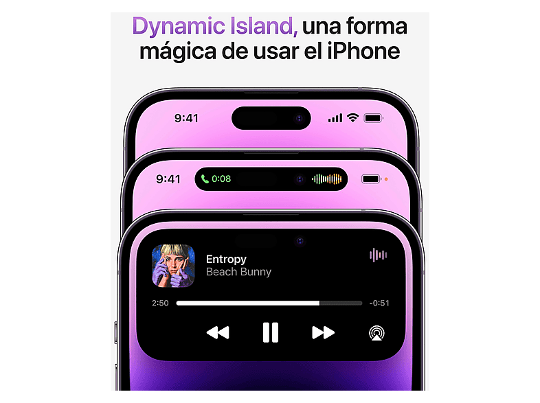 APPLE MQ9T3QL/A IPHONE 14 PRO MAX DEEP PURPLE 128GB, Morado oscuro