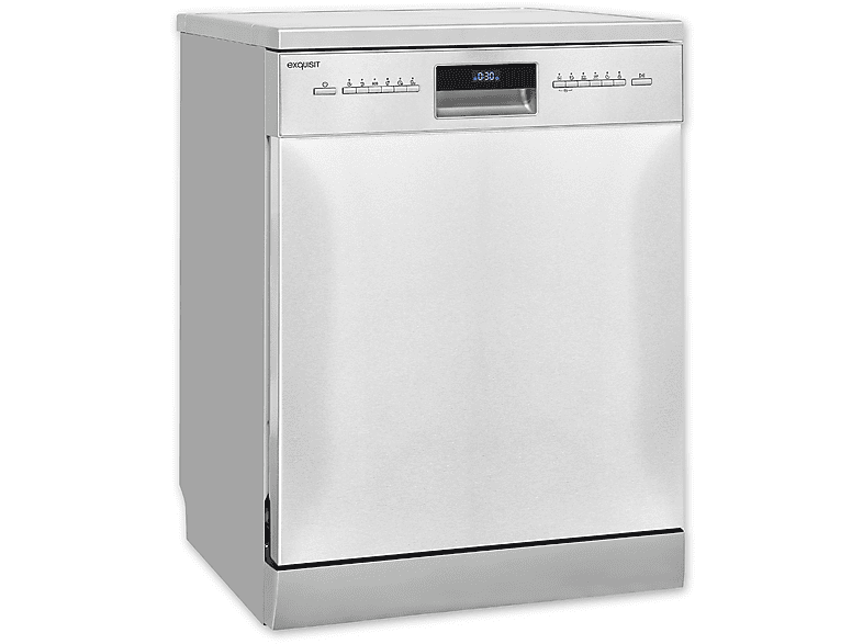 EXQUISIT GSP9614-030B inox Geschirrspüler (unterbaufähig (Besteckschublade, 598 mm breit, 42 dB (A), B)