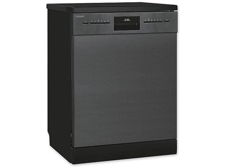 EXQUISIT GSP9614-030B inox-az Geschirrspüler (unterbaufähig (Besteckkorb + Besteckschublade, 598 mm breit, 42 dB (A), B)