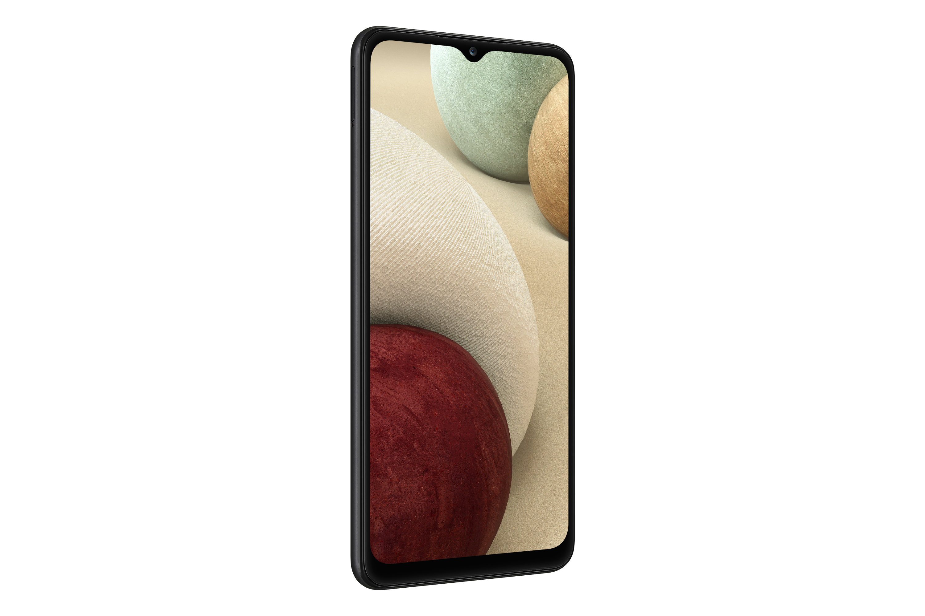 A smartphone in side view with a front camera.