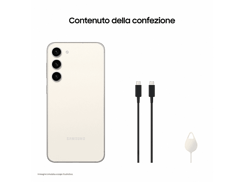 SAMSUNG Galaxy S23+ SM-S916B, Crema de color, Móvil Android, 256