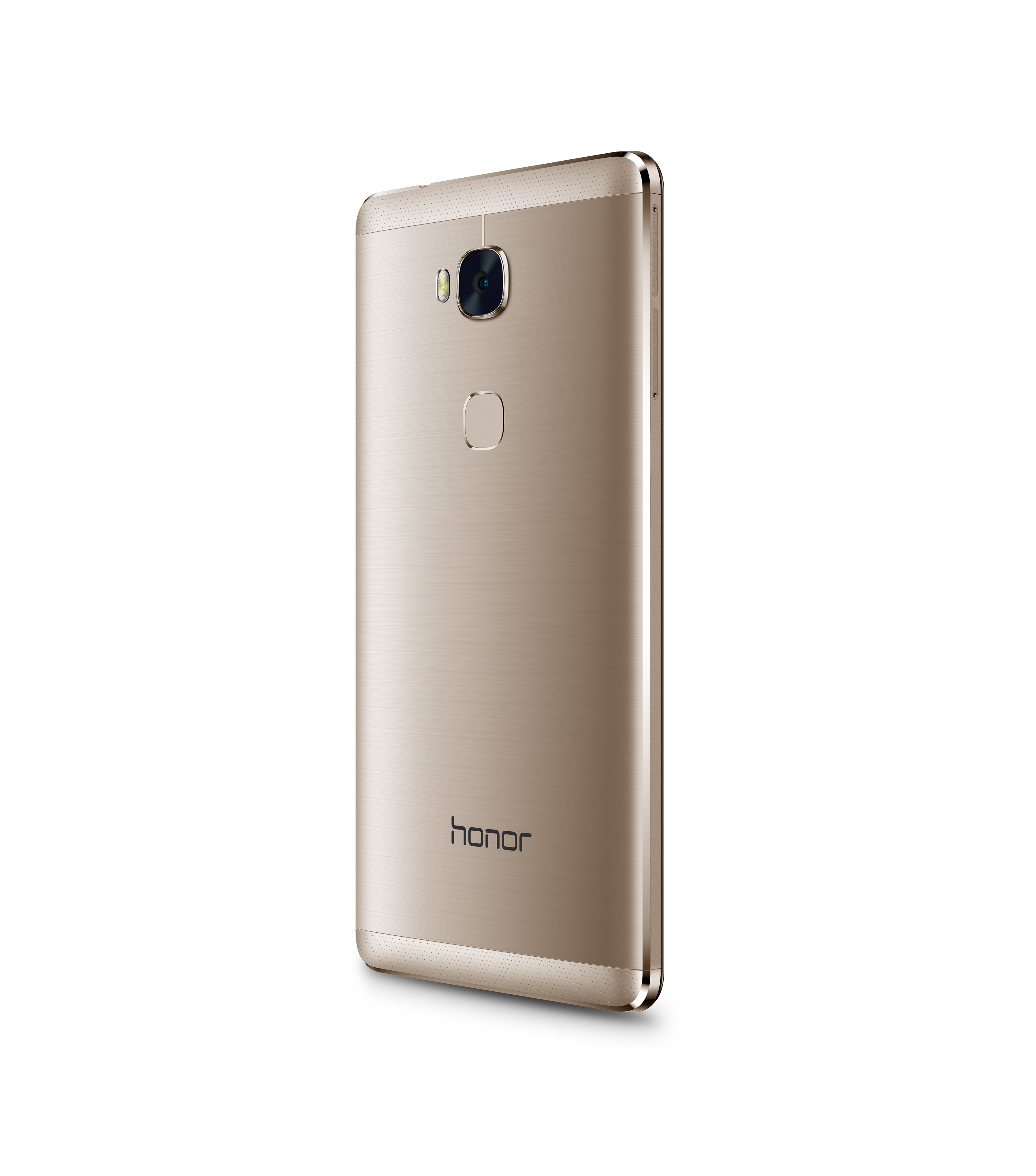 Goldene Telefonrückansicht, mit der Marke Honor unten und einer Kamera.