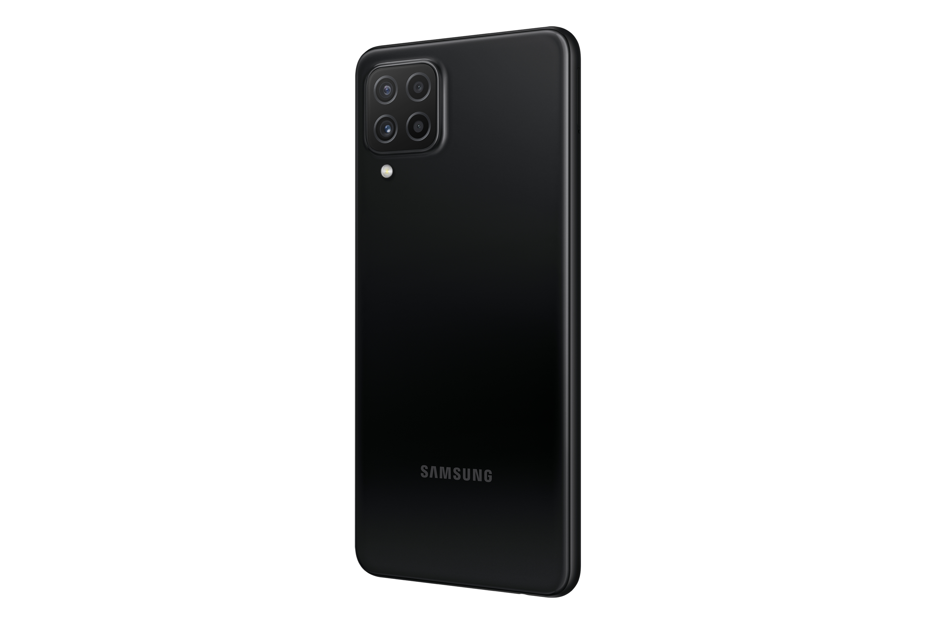 Schwarze Telefonrückseite, Samsung-Logo und mehrere Kameras.