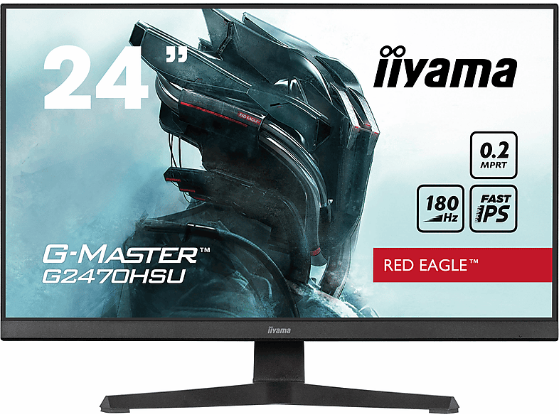 IIYAMA G2470HSU 23,8 Zoll Full-HD Monitor (0,2 ms Reaktionszeit , 180 Hz , 180 Hz nativ)