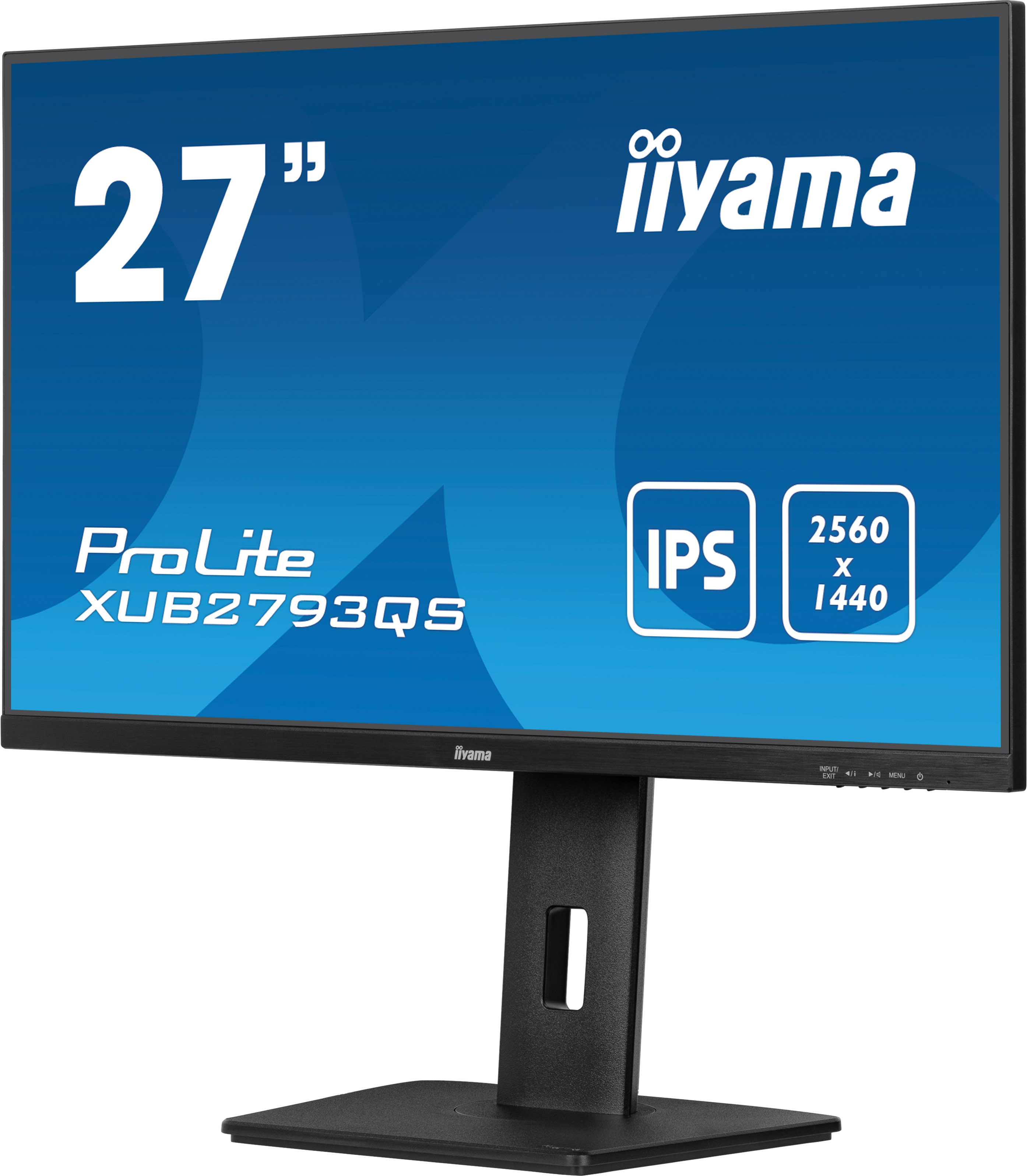 Un monitor de ordenador negro con 'iiyama' y '27" ProLite XUB2793QS' en la pantalla.