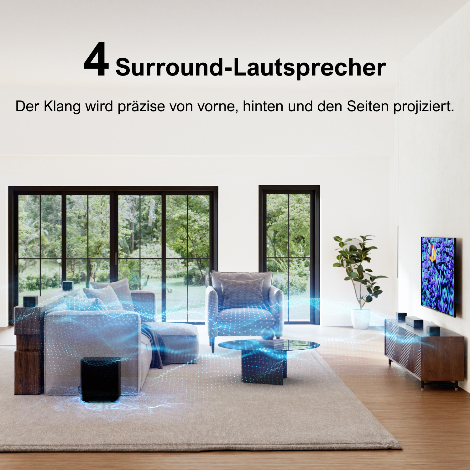 ULTIMEA Poseidon-D70, Soundbar, Schwarz