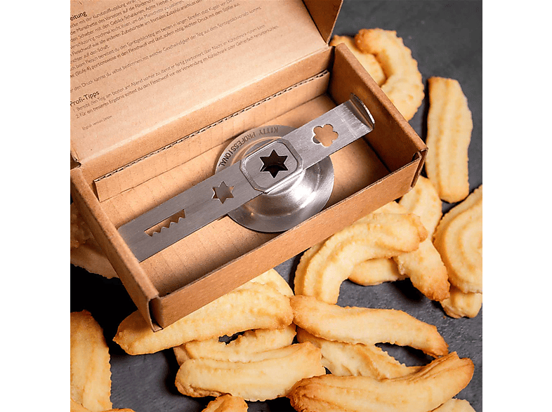 Kitty Professional Filière à Biscuit « Cookie » Taille 5 Compatible KitchenAid - Acier Inoxydable