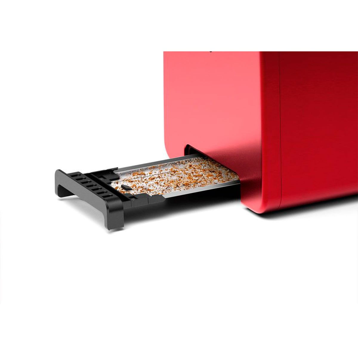 Tostapane BOSCH TAT4P424DE tostapane 2 fetta/e 970 W Nero, Rosso, Potenza 970 W, Numero di fessure per tostare 2, Sistema di sollevamento, Funzione scongelamento, Raccoglitore briciole, Nero, Rosso