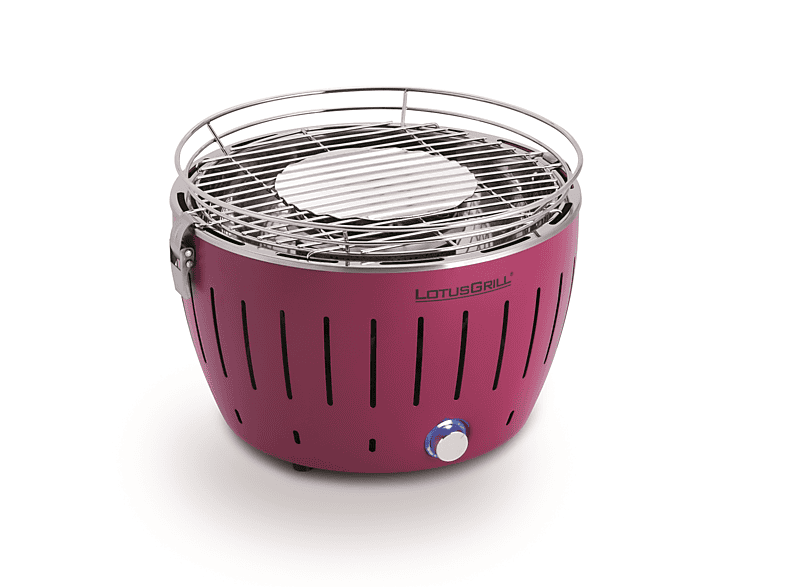 LotusGrill S Small Compact Antracietgrijs de Raucharme Houtskool/Tafelgrill Stroomvoorziening via USB-aansluiting of powerbank. Geschikt voor campers, wandelaars en op de boot