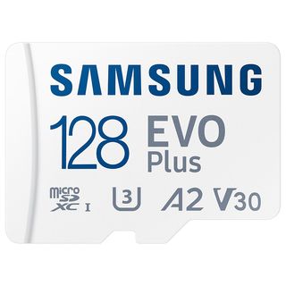 SAMSUNG EVO PLUS, Micro-SD Speicherkarte, 128 GB, 130 MB/s