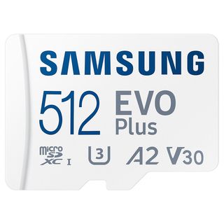SAMSUNG EVO PLUS, Micro-SD Speicherkarte, 512 GB, 130 MB/s