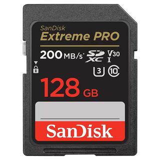 SANDISK EXTREME PRO SD-XC, SDXC Speicherkarte, 128 GB, 200 MB/s