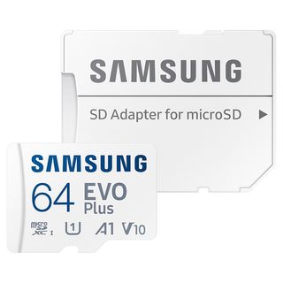 SAMSUNG EVO PLUS, Micro-SD Speicherkarte, 64 GB, 130 MB/s