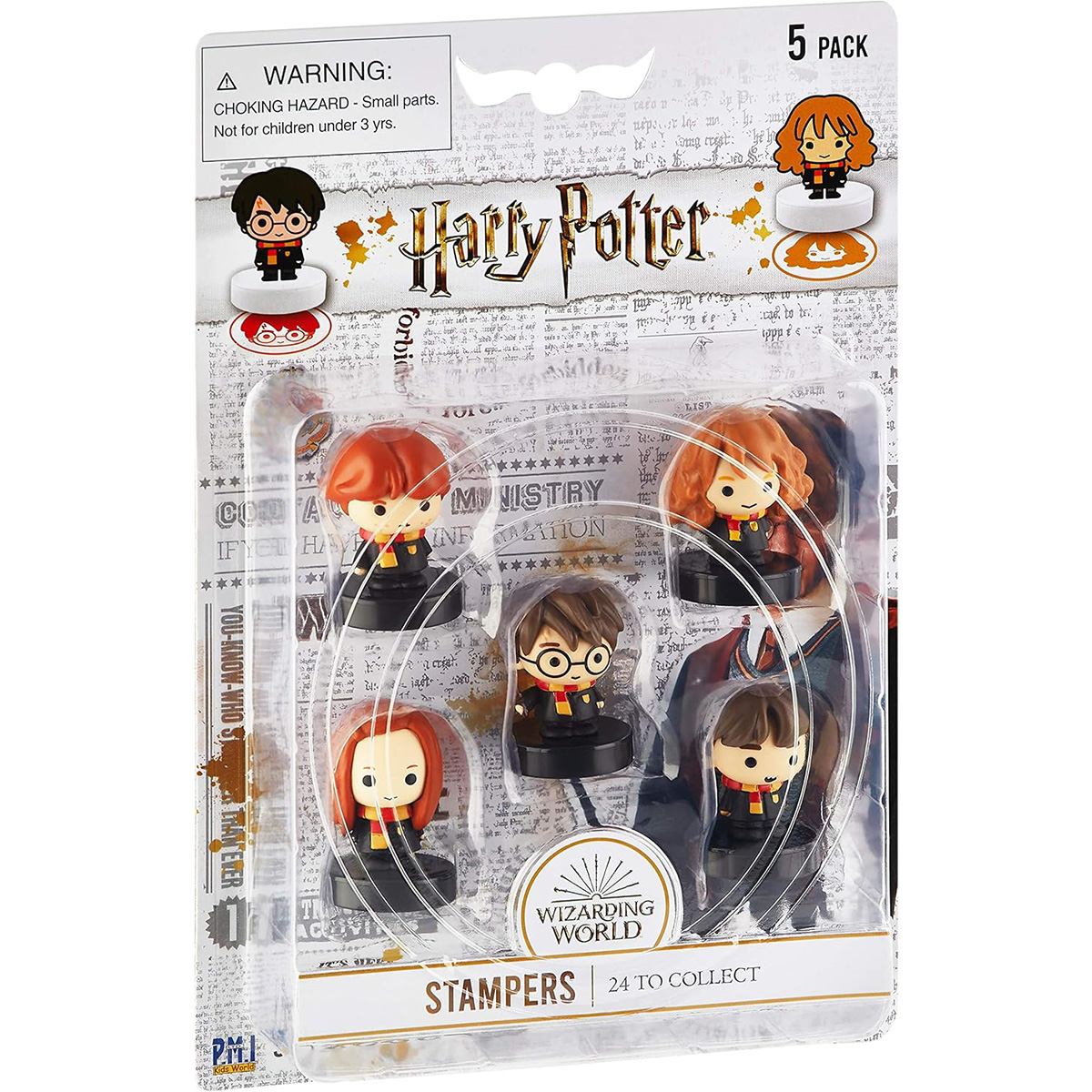 Packung mit Harry Potter-Stempeln. Enthält Stempel mit Charakteren wie Harry und Hermine.