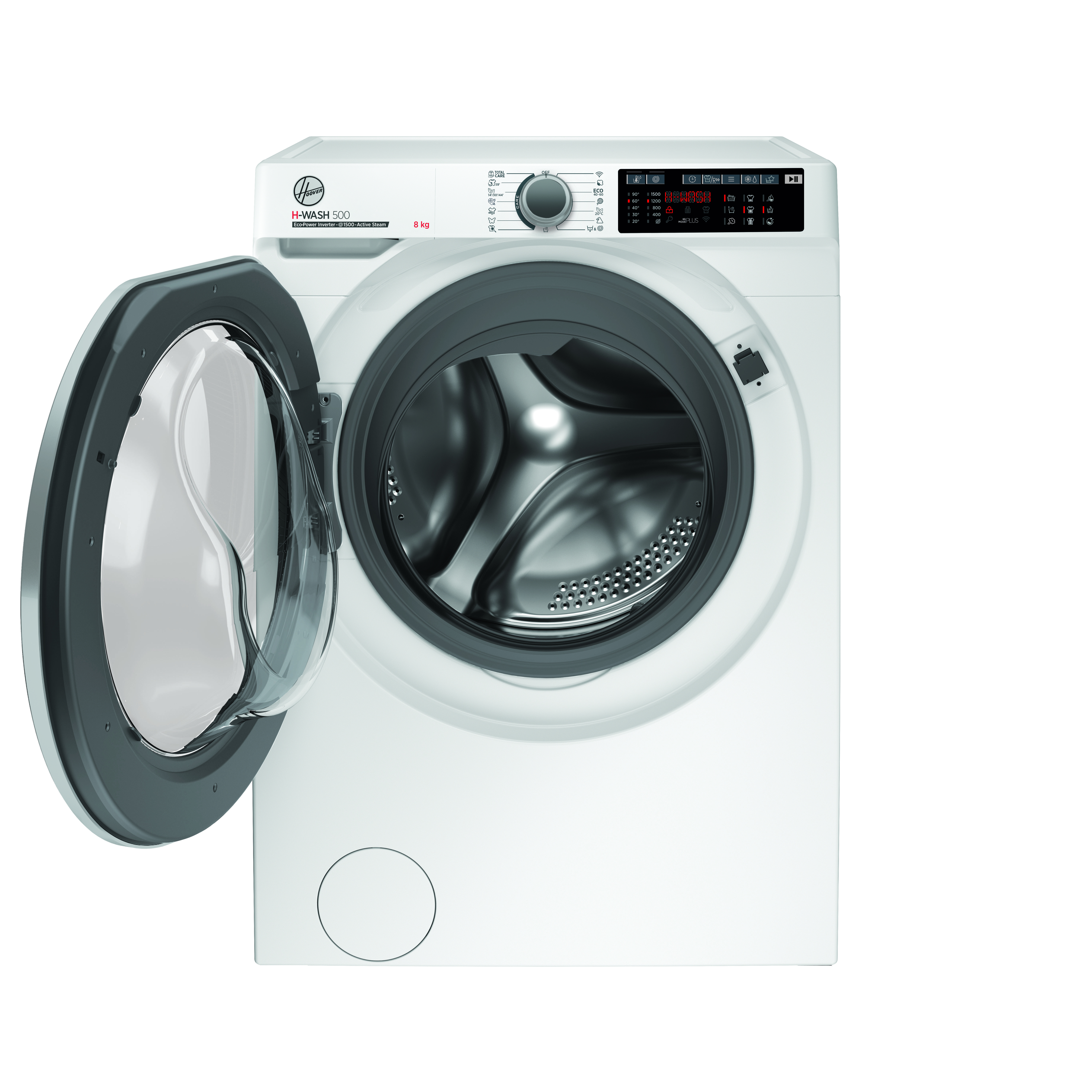 HOOVER HWQ 58AMBS/1-S H-WASH 500 Waschmaschine (8 kg, 1451 U/Min., A)