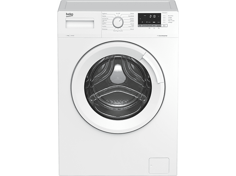 Beko WUX81232WI/IT - Lavatrice a Carica Frontale, 8 Kg, 1200 Giri, Classe C