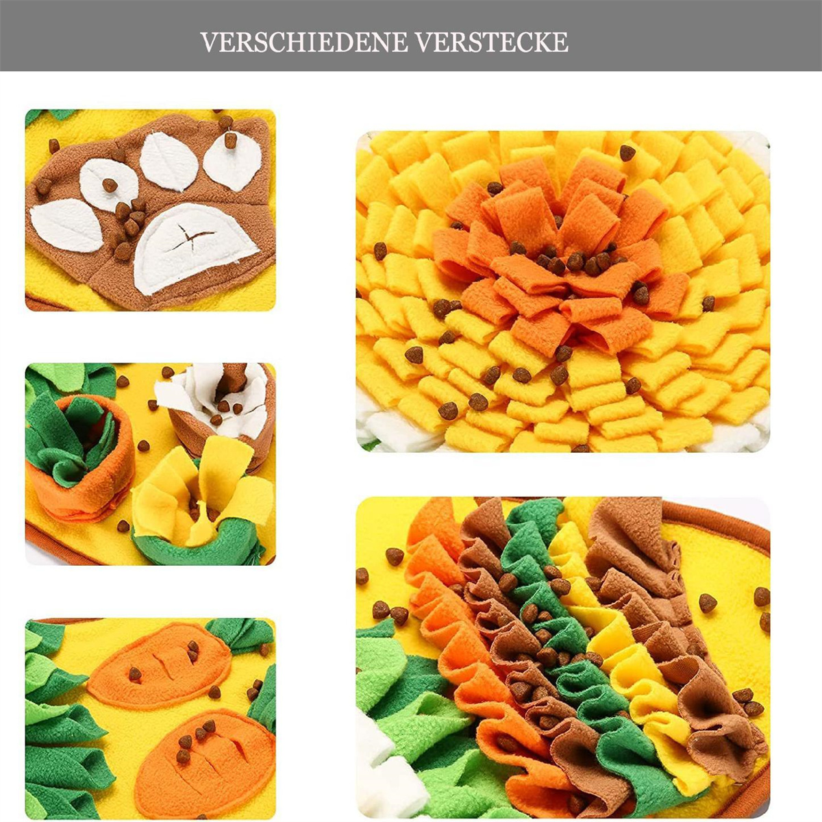 Ein Set von Tierpuzzlespielzeugen. Die Spielzeuge sind bunt und haben unterschiedliche Formen und Texturen.