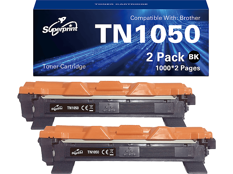 SUPERPRINT TN1050 Twin Pack Zwart | MediaMarkt