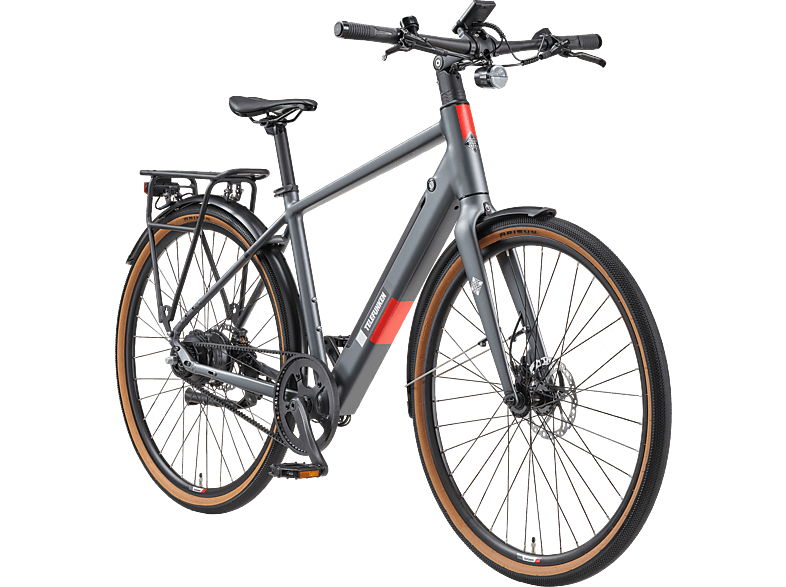 TELEFUNKEN Urban UH220 Citybike (Laufradgröße: 28 Zoll, Herren-Rad, 11,6 Wh, Grau)