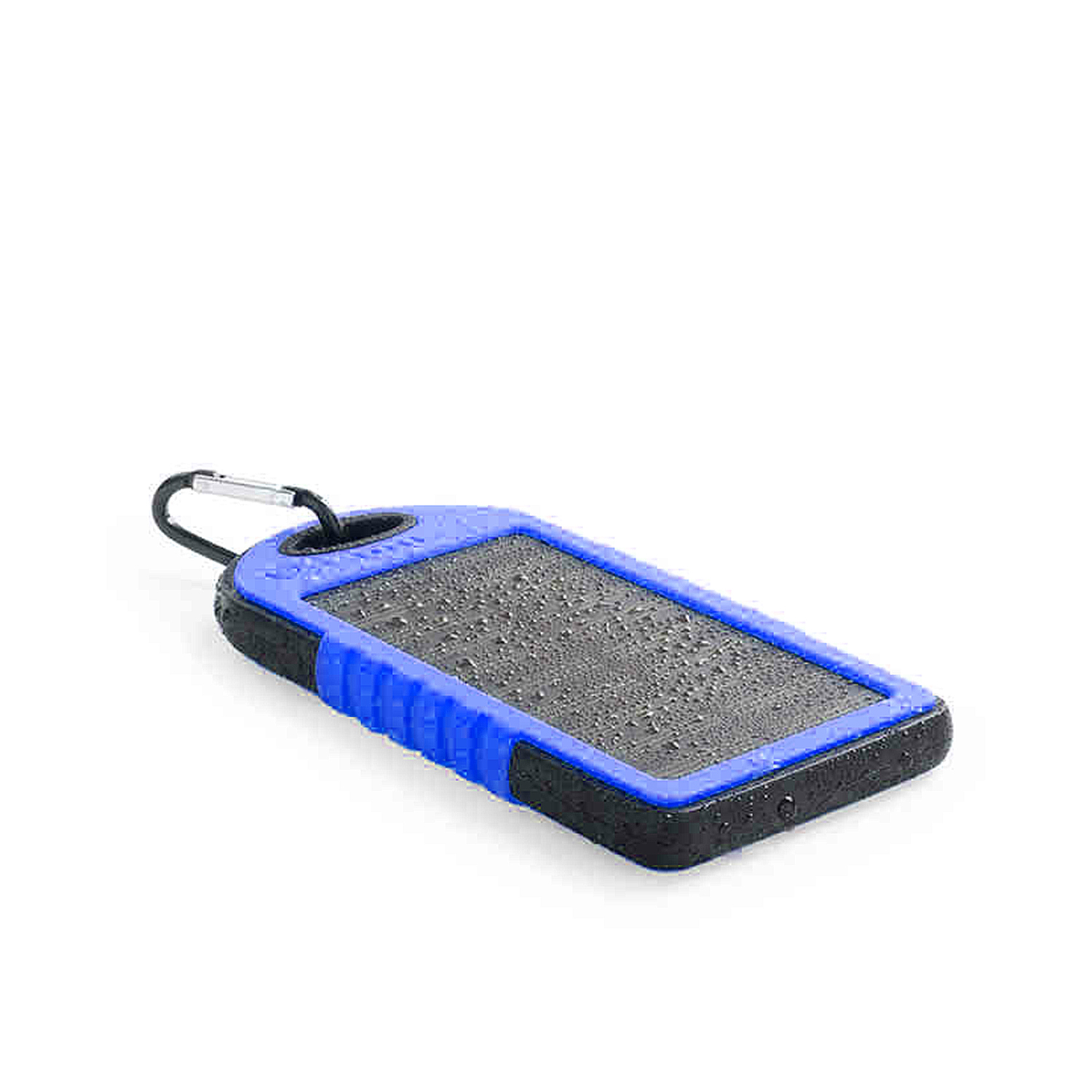 Blau-schwarzes wasserdichtes Solarpanel-Ladegerät.