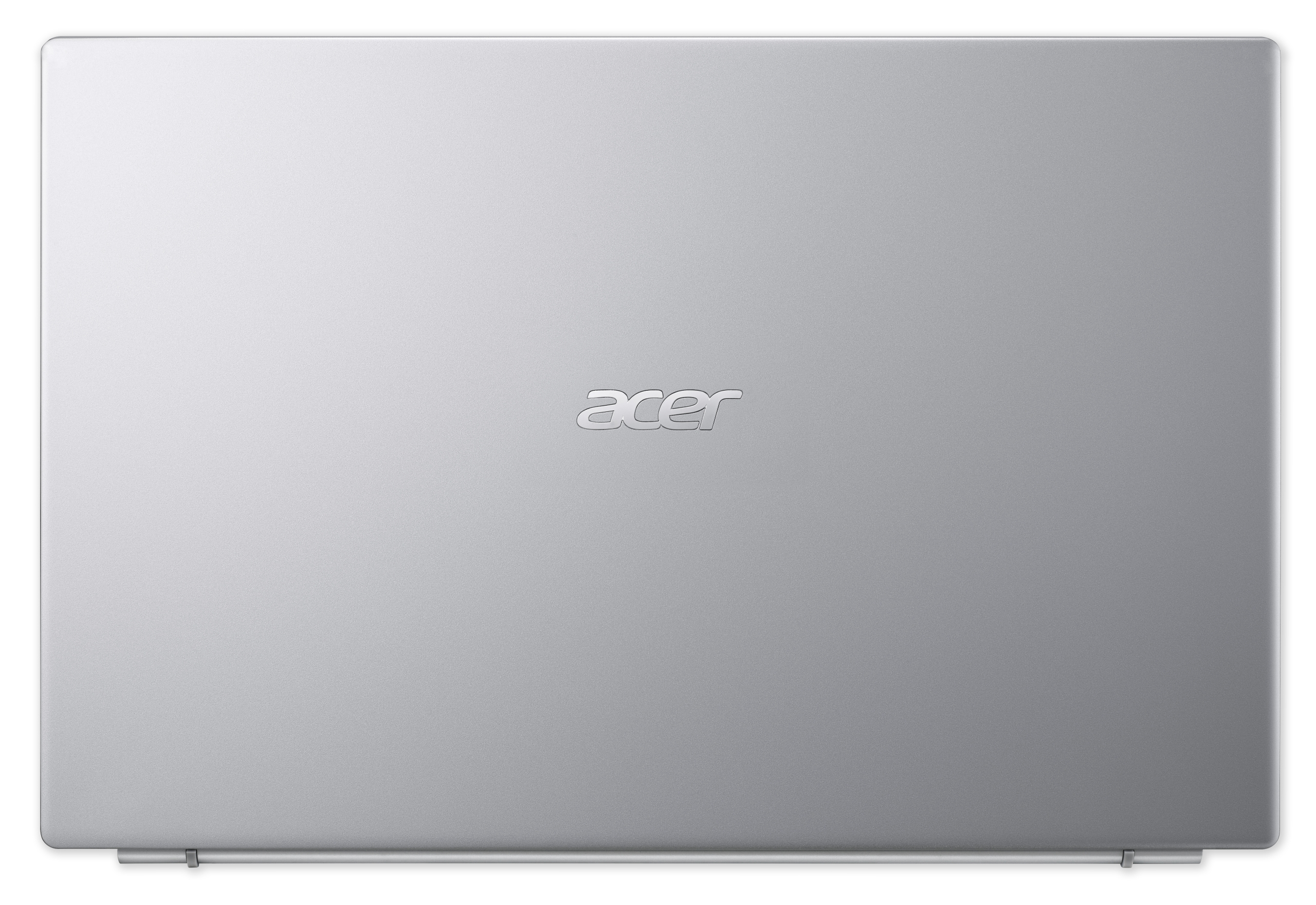 Un laptop HP argentato aperto, con il desktop di Windows visibile.