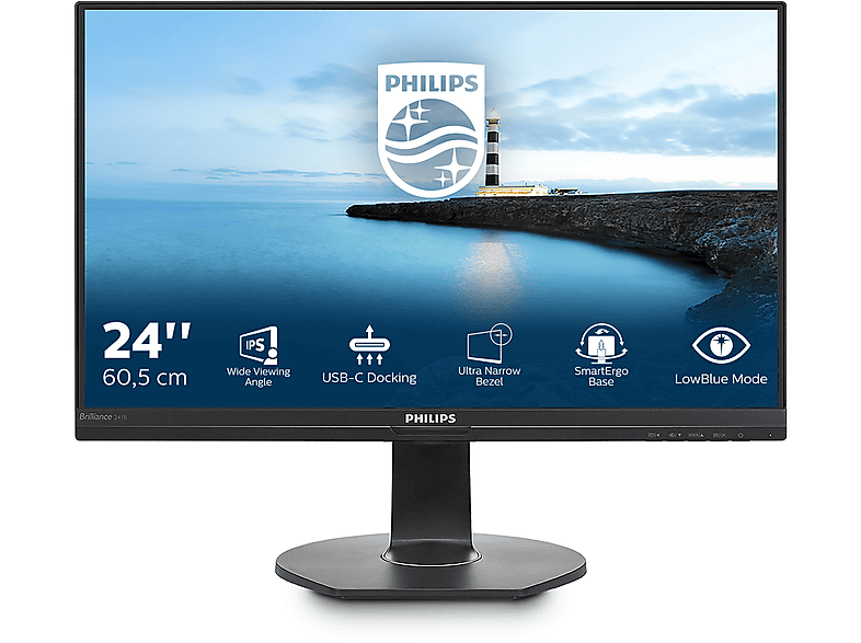 Monitor - PHILIPS Philips B Line 23,8" LCD IPS FullHD 75Hz Negro