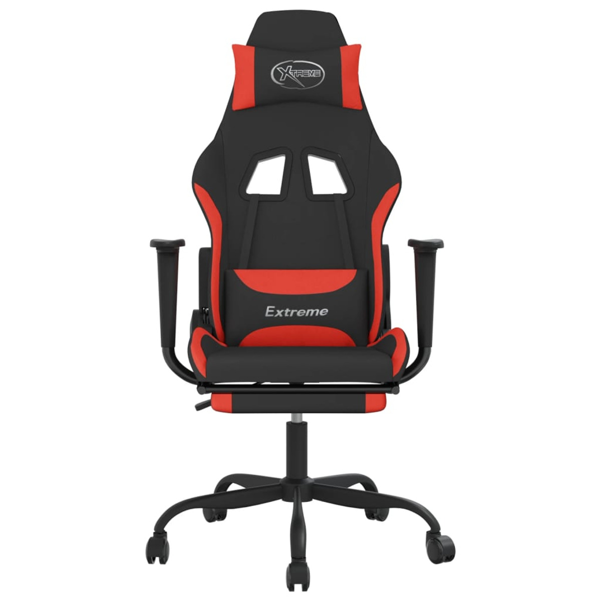 Schwarzer und roter Gaming-Stuhl mit 'Xtreme'-Logo.