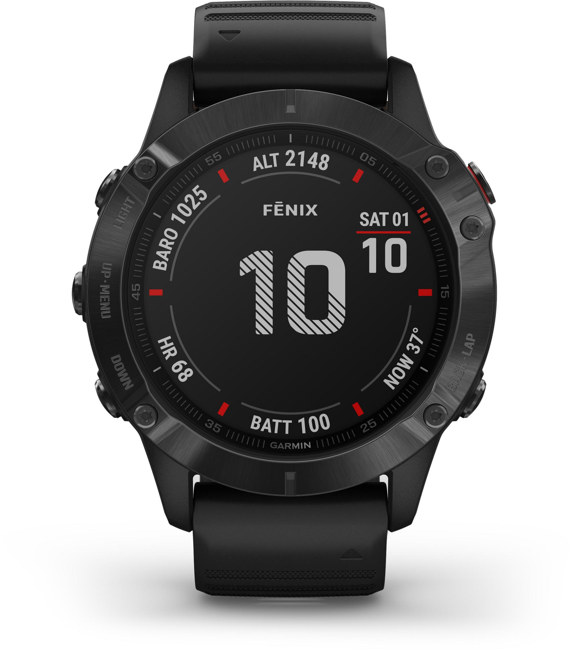 GARMIN FENIX PRO BLACK W/BLACK, Smartwatches Armbanduhr