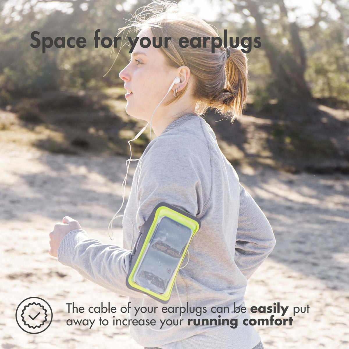 IMOSHION Telefoonhouder hardlopen - Geschikt voor Maat XL - Groen - Sports armband