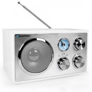 BLAUPUNKT RXN-180-WH RETRO-RADIO BLUETOOTH WEISS Retro-Radio, Analog, FM Tuner, FM, Bluetooth, Weiß/Silber