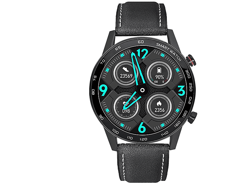 Smartwatch - WATCHMARK WDT95 cuero negro