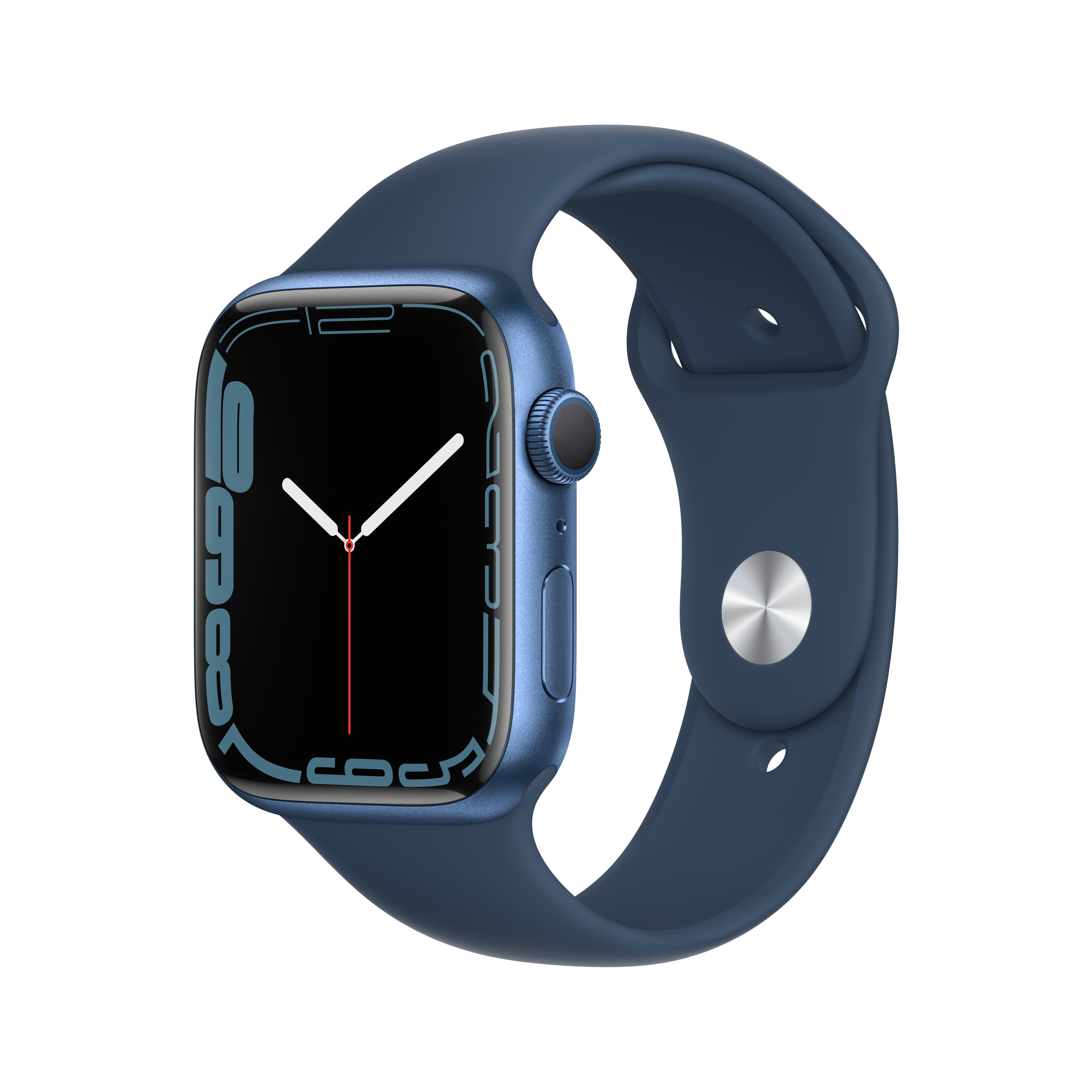 APPLE S7 GPS 45 BLUE ALU BLUE SPO Smartwatch Aluminium Fluorelastomer, 140 - 220 mm, Armband: Blau, Gehäuse: Blau
