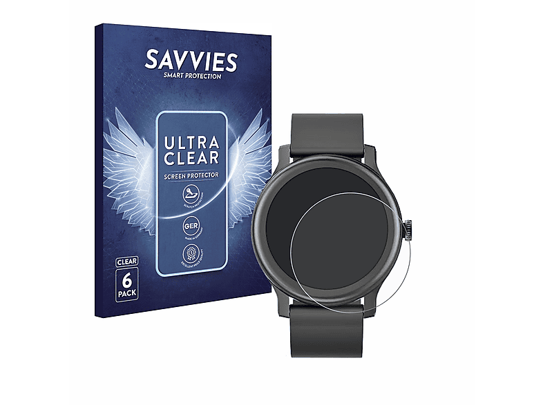 BROTECT 2 Stück Schutzfolie Für Marsyu Smartwatch Produktbild-Vorschau 2