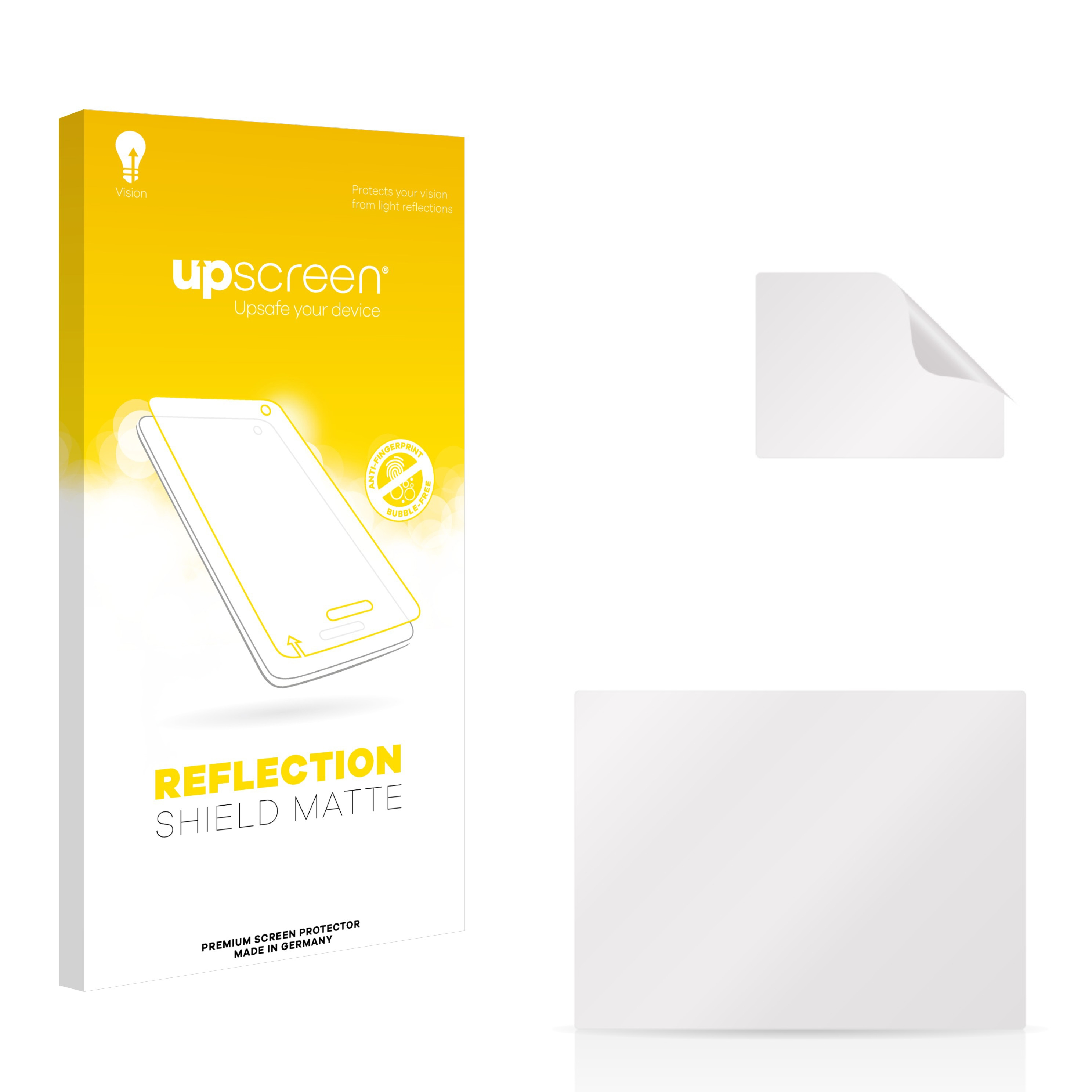 Schachtel und matter Handy-Displayschutz. Auf der Schachtel steht Reflection Shield Matte.