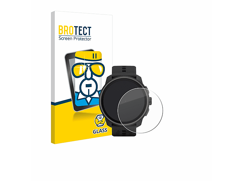 BROTECT 9H klares Schutzglas (für Suunto Race S)