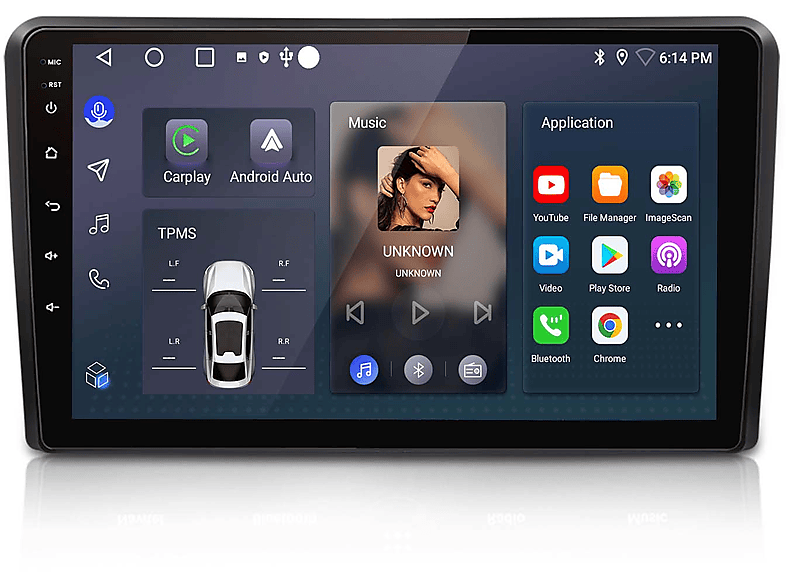 System multimedialny JUNSUN 9 cali CARPLAY do Audi A3 S3 RS3 SWC Czarny ...