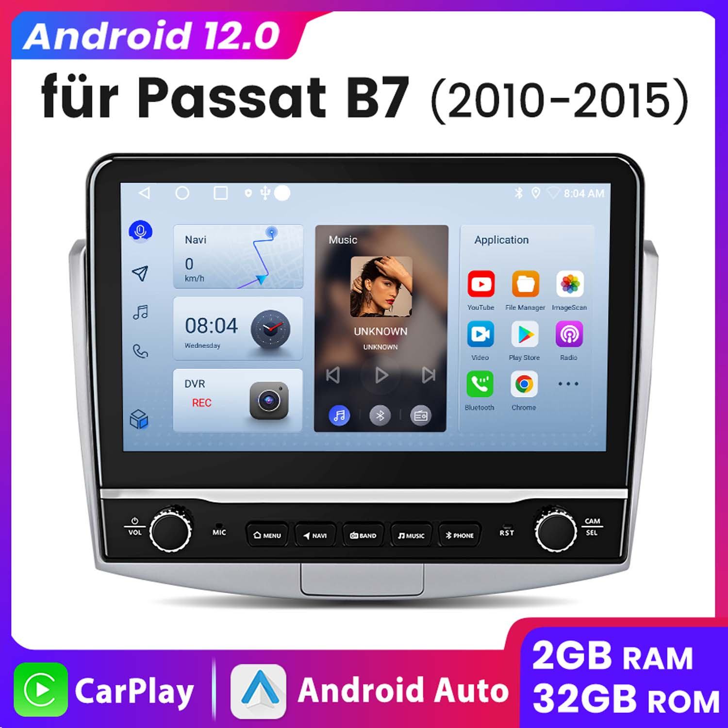 BXLIYER 9 Zoll Android 14 Autoradio für Benz Sart 453 Fortwo