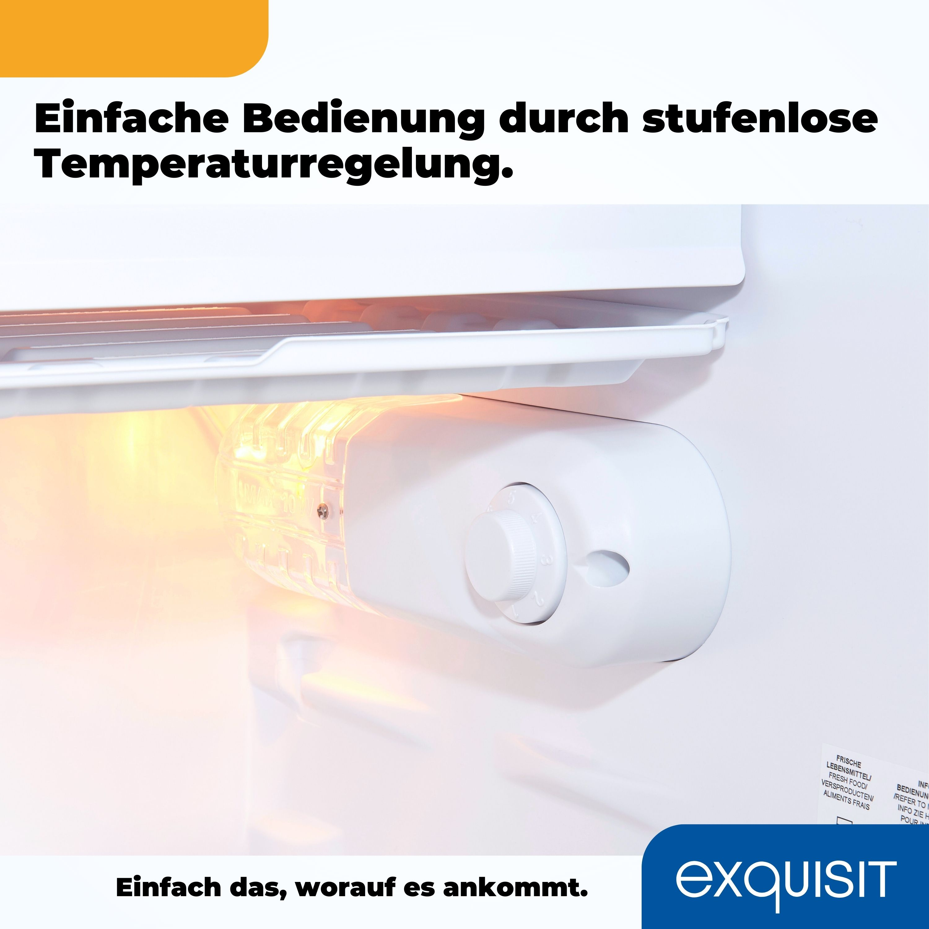 Puerta de refrigerador con mando blanco, con texto.