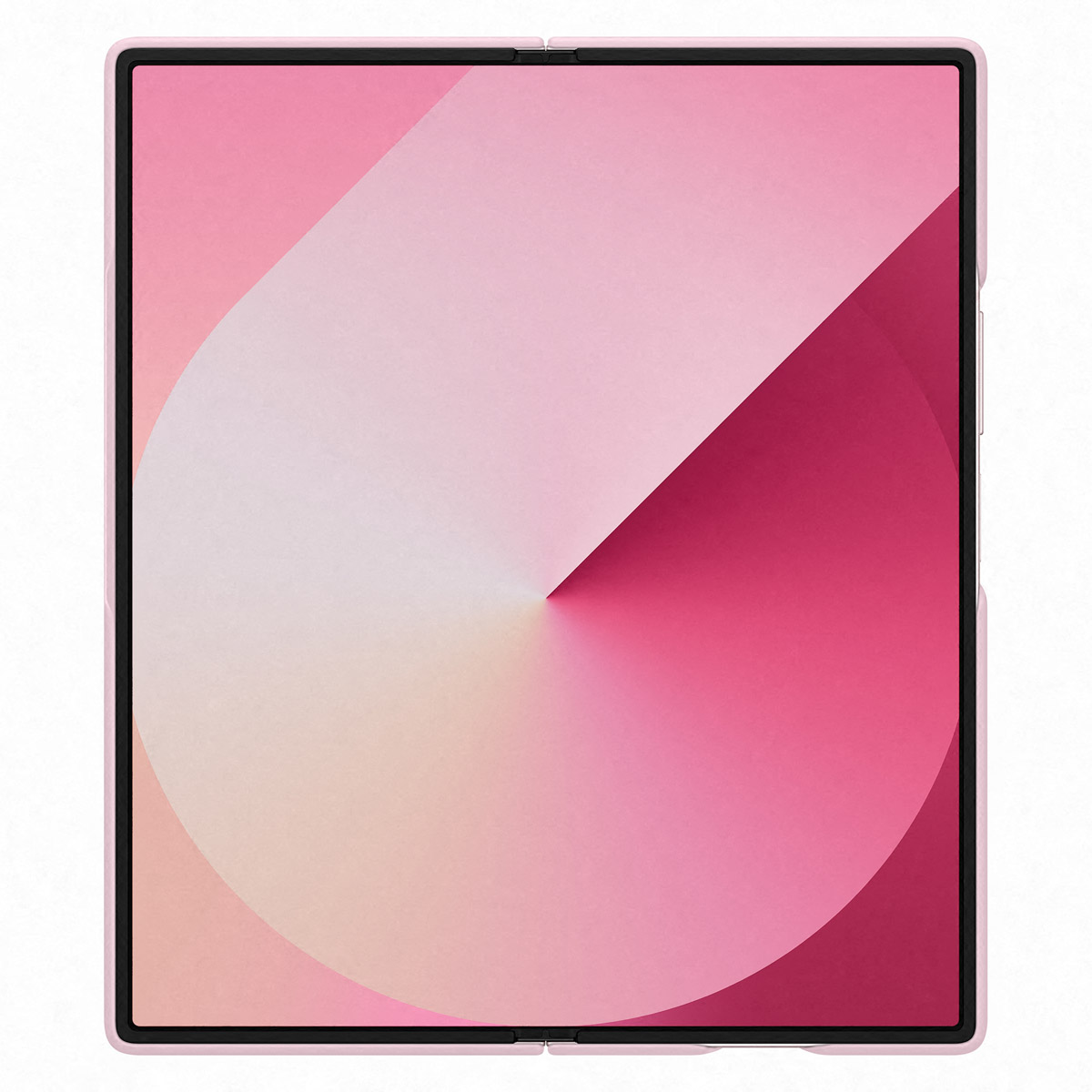 Custodia per telefono rosa con un design sfumato, che sfuma dal rosa chiaro allo scuro.