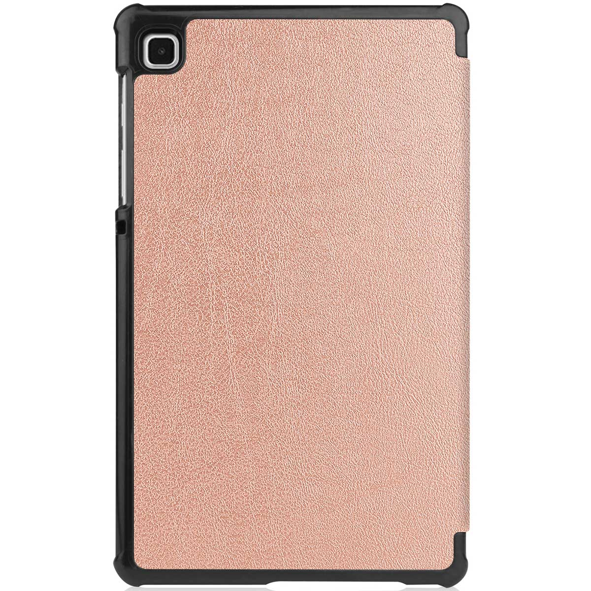 Tablette dans un étui or rose. L'étui est fermé.